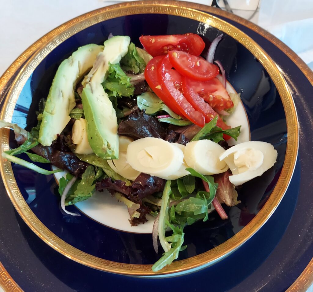 plated hearts of palm salad