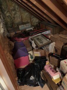 photo of stuff in attic