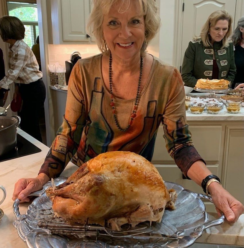 Marita with turkey