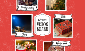 Christmas vision board