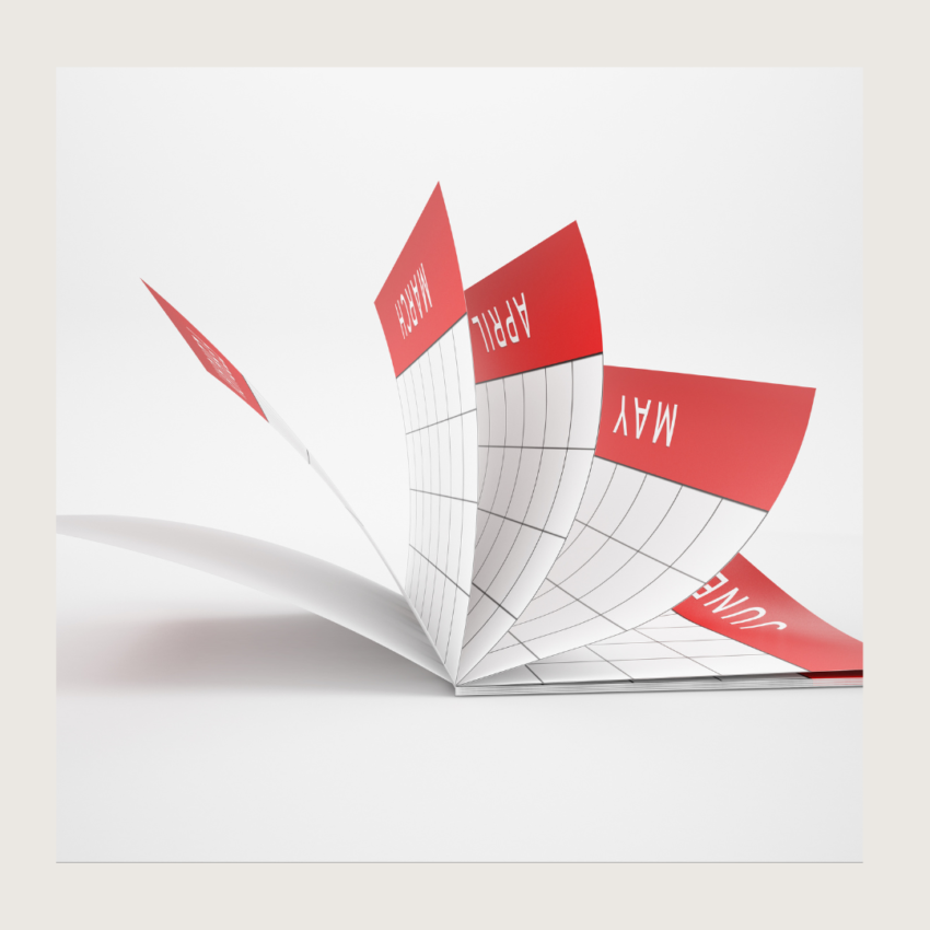 flipping calendar pages