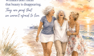wrinkles don't mean that beauty is disappearing